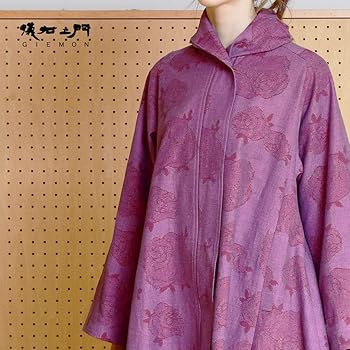 儀右ヱ門（ギエモン） ぎえもん 前開ハーフコート　上着　ジャケット　久留米絣 楽天市場】久留米絣 儀右ヱ門（コート・ジャケット｜レディース